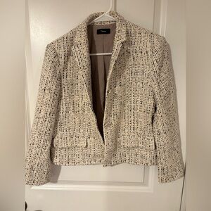 Theory Cropped Tweed Jacket